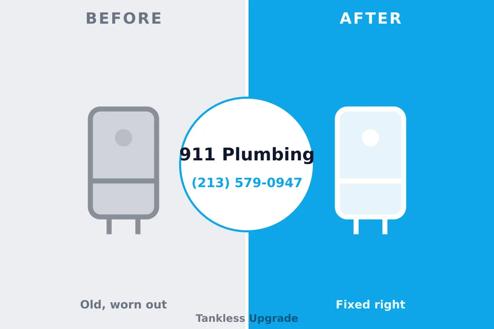 Before and after: plumbing company Long Beach, WA